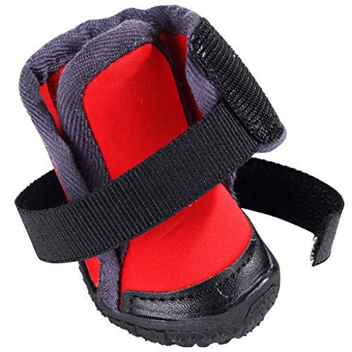 PROTAURI Botas de Perro Zapatos de Perro Botas para Perros Zapatos para Mascotas Calentar Deporte al Aire Libre Invierno Antideslizante para Perro Pequeña Mediano Grande