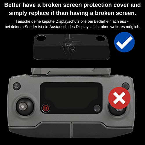 Protectores de Pantalla para el Controlador de DJI Mavic 2, Juego de 2, Película de Pantalla para el controlador remoto Drone, Protector de Pantalla del Transmisor, Película Pantalla para DJI 2 Mavic