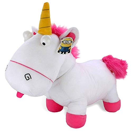 PTS- Unicornio de peluche Agnes de Gru: Mi Villano Favorito, color blanco