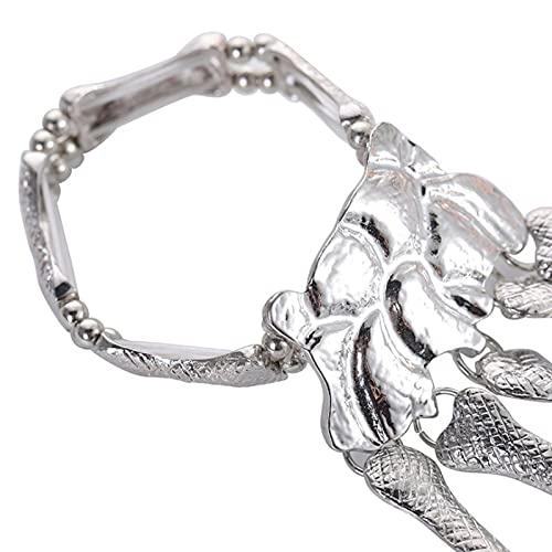 Pulsera de Mano de Hueso Esqueleto Brazalete Creativo Adornos de Garra Fantasma Cadena de Esqueleto de Mano para Niñas para tu Disfraz de Cosplay de Halloween Disfraz de Fiesta de Halloween 2 Piezas