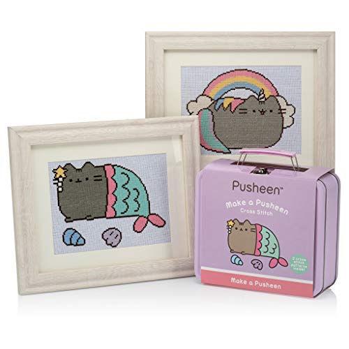 Pusheen Maletín metálico Kit Punto de Cruz (Koch Media FOX015)