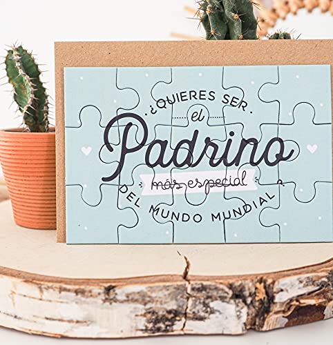 Puzzle padrino | ¿Quieres ser el padrino más especial del mundo mundial? | Anuncio nacimiento, Petición padrino, rompecabezas para padrino