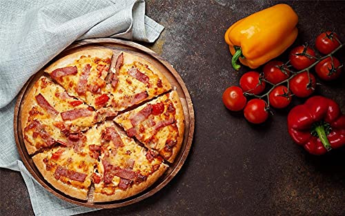 Puzzles para Adultos Puzzle 500 Piezas De Madera Rompecabezas Pizza Y Tomates Cherry En La Mesa Rompecabezas De Piso Juego De Rompecabezas Y Juego Familiar