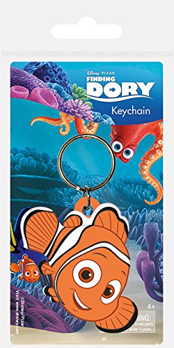 Pyramid International Finding Dory Nemo Llavero de goma, multicolor, 4,5 x 6 cm