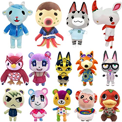 QDYL 1 pc Animal Crossing New Horizons Sherb 21/30 / 40cm Muñeca de Peluche de Felpa Limitada Gran Regalo para Tus Hijos, Novias o Amantes de los Dibujos Animados para la colección (G: 21cm)