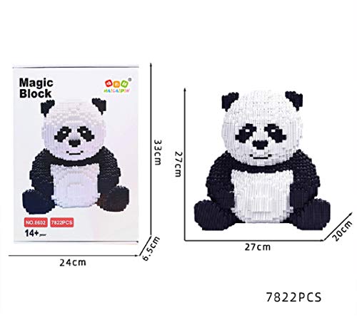 QSSQ 7822PCS Building Blocks Curioso Animales Panda Juguetes Educativos para Niños Modelo 3D Mini Diamond Bloquea El Regalo De Cumpleaños