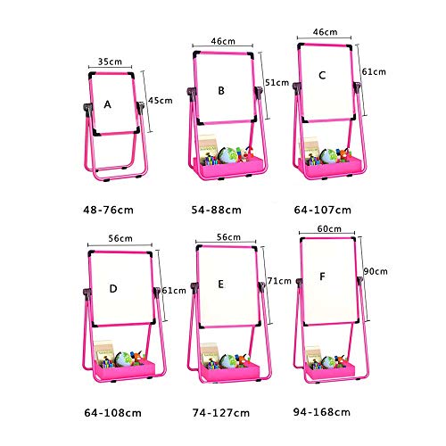 QZH Tablero de Dibujo para niños Tablero de Dibujo para niños Opcional Multicolor Puede Trabajar Andamio de elevación Hogar Bebé U Tablero de Color de Graffiti magnético Tablero de escritur