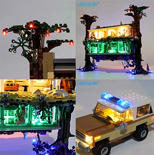 QZPM La Iluminación LED Fijó Compatible con Lego 75810, Juego De Luces De Bricolaje para Stranger Things El Revés Bloque De Construcción De Luces (NO Incluido En El Modelo)