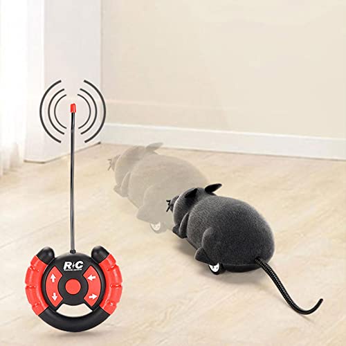 Ratón de Control Remoto de 28 cm / 11 Pulgadas, Divertido ratón electrónico de Carreras, Juguetes de Truco de Miedo para niños, niños y Adultos, Juguetes de Juego de ratón de Broma A/a