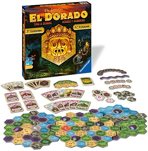 Ravensburger 26855 El Dorado: Héroes y Demonios, Juego de Mesa, Light Strategy, 2-4 Jugadores, Edad Recomendada 10+