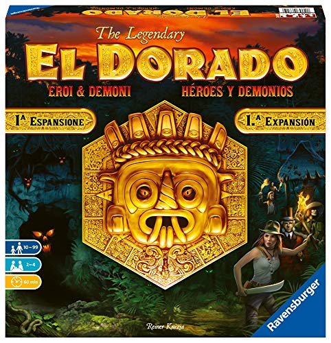 Ravensburger 26855 El Dorado: Héroes y Demonios, Juego de Mesa, Light Strategy, 2-4 Jugadores, Edad Recomendada 10+