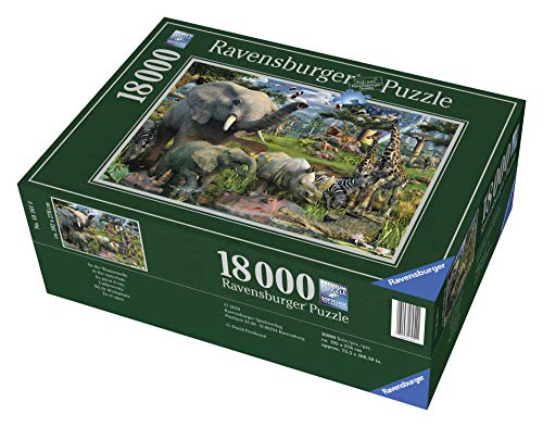 Ravensburger - Animales en la selva, puzzle de 18000 piezas (17823 0) , color/modelo surtido