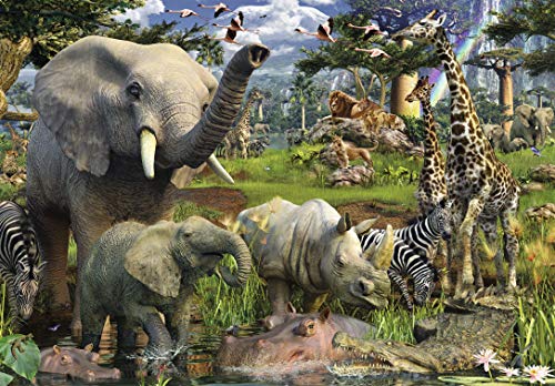 Ravensburger - Animales en la selva, puzzle de 18000 piezas (17823 0) , color/modelo surtido