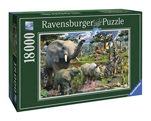 Ravensburger - Animales en la selva, puzzle de 18000 piezas (17823 0) , color/modelo surtido