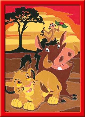 Ravensburger- Numéro d'art-Petit-Disney Le ROI Lion King Ocio Creativo. (4005556286768)