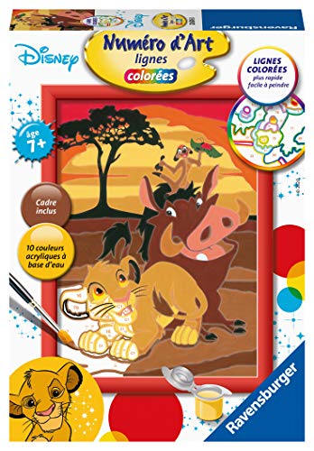 Ravensburger- Numéro d'art-Petit-Disney Le ROI Lion King Ocio Creativo. (4005556286768)