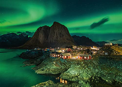 Ravensburger Puzzle 1000 Piezas, Aurora Boreal en Noruega, Colección Fotos y Paisajes, Puzzle para Adultos, Rompecabezas Ravensburger [Exclusivo en Amazon]