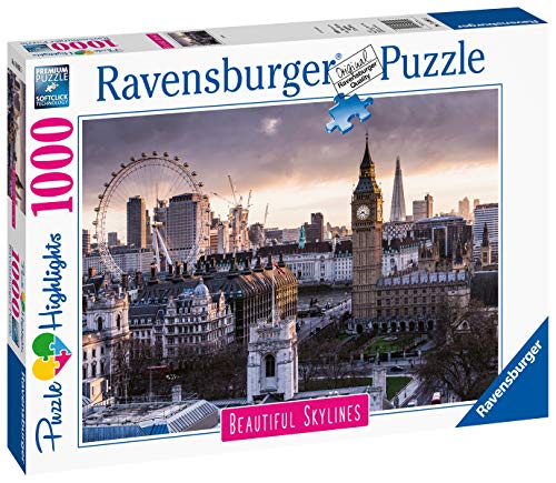 Ravensburger Puzzle 1000 Piezas, Puzzle Londres, Colección Beautiful Skylines, Puzzle para Adultos, Rompecabezas Ravensburger de Alta Calidad