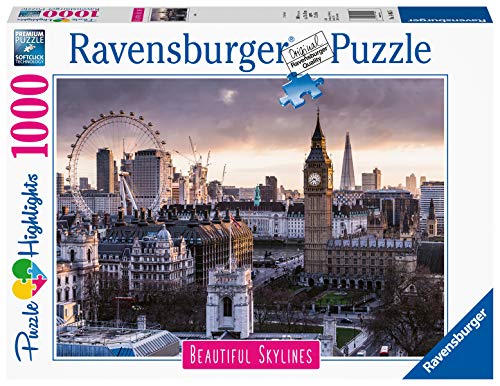 Ravensburger Puzzle 1000 Piezas, Puzzle Londres, Colección Beautiful Skylines, Puzzle para Adultos, Rompecabezas Ravensburger de Alta Calidad