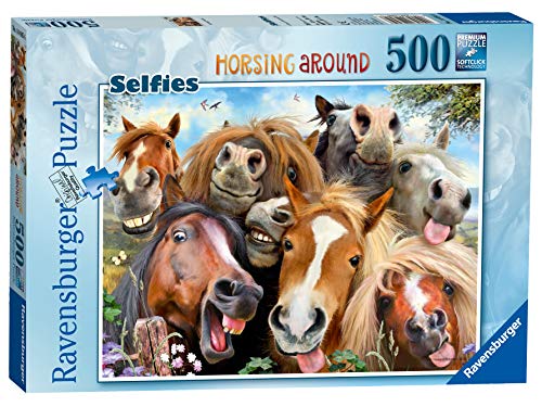 Ravensburger Puzzle, Puzzle 500 Piezas, Selfie en la Granja, Puzzles para Adultos, Puzzle Animales, Rompecabezas Ravensburger de Alta Calidad