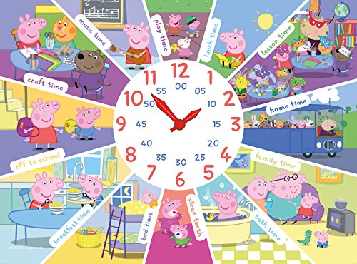 Ravensburger- Tell The Time Clock Peppa Pig Rompecabezas, Multicolor (9510) , color/modelo surtido