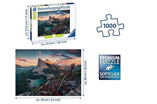 Ravensburger-Wildlife Por la noche en las Montañas Rocky, multicolor, talla única (15011) , color/modelo surtido