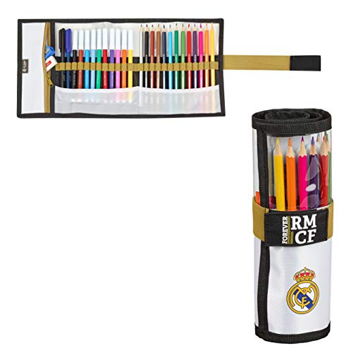 Real Madrid C.F. 411954786, Real Madrid 19/20 Estuche enrrollable para Niños, Varios, 7x20