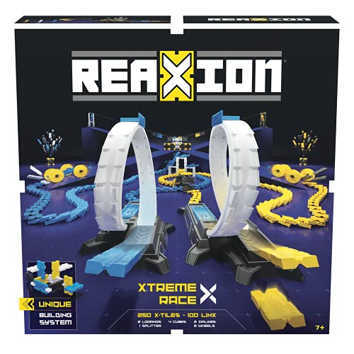 Reaxion Xtreme Race. Imagina y CREA. Sistema único de dominó