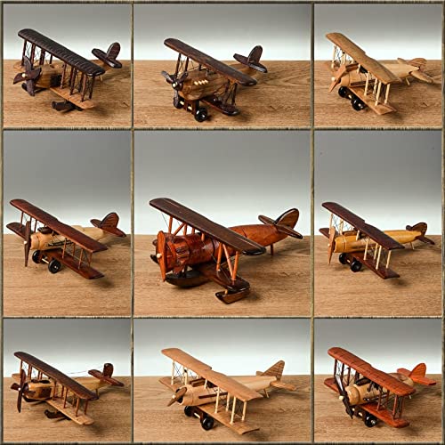 Regalo Figurines Modelo De Avión De Madera, Nave Espacial, Colección De Madera Retro, Decoración Para Escritorio, Oficina, Hogar, Manualidades, Regalo, Juguetes Para Adultos Y Niños