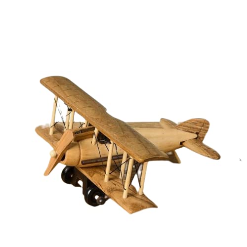 Regalo Figurines Modelo De Avión De Madera, Nave Espacial, Colección De Madera Retro, Decoración Para Escritorio, Oficina, Hogar, Manualidades, Regalo, Juguetes Para Adultos Y Niños