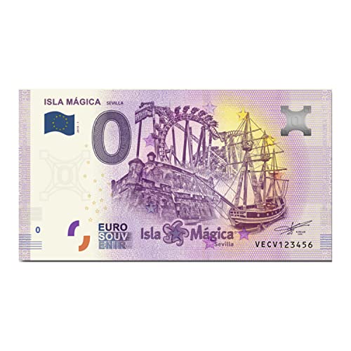 Regalos Originales - Billete Personalizado Isla Mágica Sevilla - Impreso en Papel Moneda - Detalle de Boda Original - Diseño de Billete - Euro Souvenir