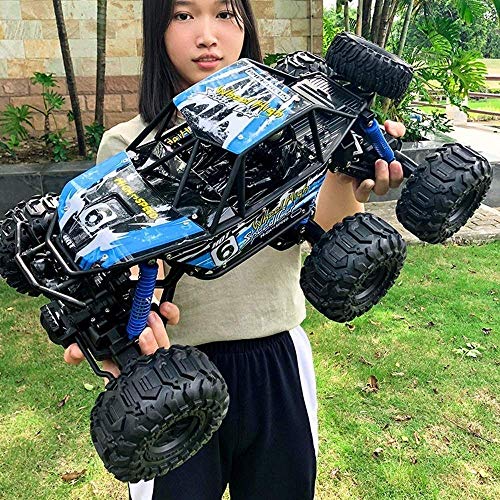 Remote Control Car 2.4Ghz Electric RC Car Toy Radio Controlled Drive High Speed Trucks Off-Road Climbing Car All Terrains Vehicle Double Motors Boys Kids and Adults Toy Gift (A 2 Battery)