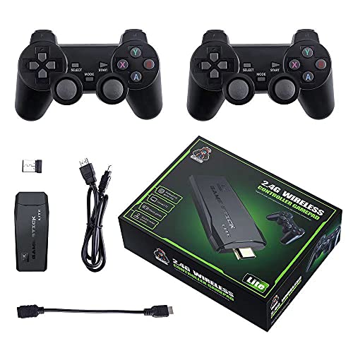 Rensaday Consola de Videojuegos Hdmi TV 10000 Juegos gratuitos con Dos Controladores inalámbricos 2.4g (64GB)