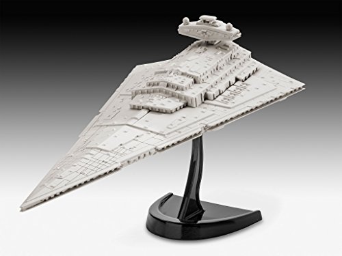 Revell Darth Vader Wars Set Imperial Star Destroyer, en Kit Modelo con Base Accesorios, fácil Pegar y para pintarlas, Escala 1:12300 (63609), 13,0 cm de Largo