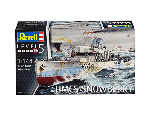 Revell Maqueta de Flower Class Corvette, Kit Modello, Escala 1:144 (5132) (05132)