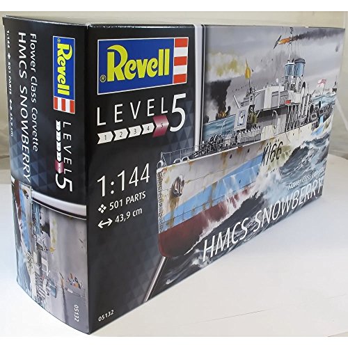 Revell Maqueta de Flower Class Corvette, Kit Modello, Escala 1:144 (5132) (05132)