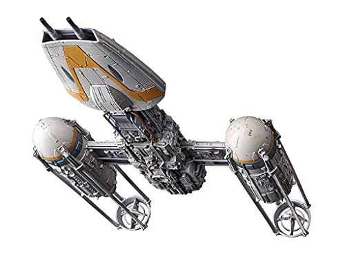 Revell Model 01209 Bandai Star Wars Y-Wing Starfighter 1:72 Kit de modelaje, Color Gris