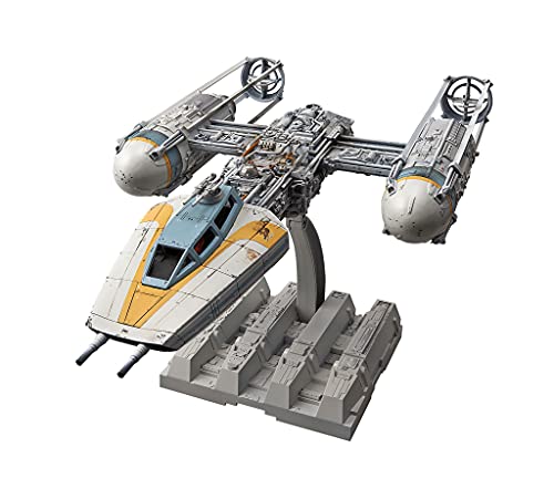 Revell Model 01209 Bandai Star Wars Y-Wing Starfighter 1:72 Kit de modelaje, Color Gris