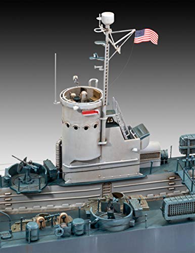 Revell- US Navy Landing Ship Medium (Bof Accesorios, Color Plateado (RV05169)