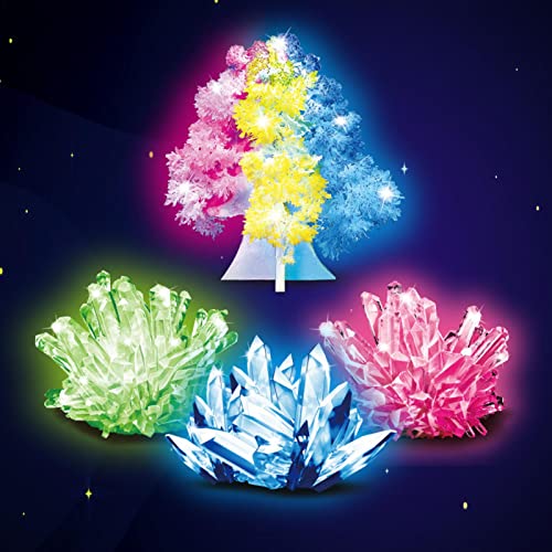 Richolyn Cultivar Cristales, Kit De Cristal De Cultivo Colorido Juego Educativo De Ciencia Divertida Cristales De Cultivo De Cristal para Niños Juegos Educativos De 8 A 10 Años