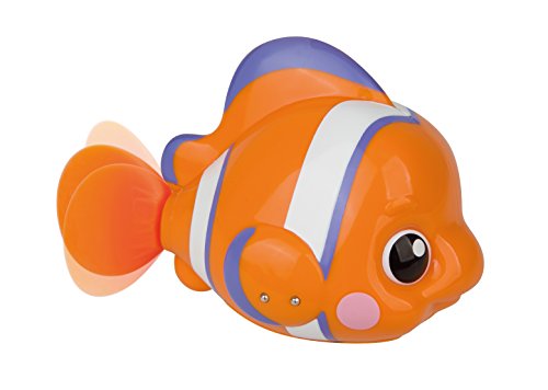 ROBO ALIVE JUNIOR-Series 1 Juguete de baño con Pilas Little Fish de ZURU, Color Naranja, Talla única 25253