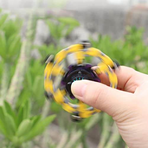 Roboter Fingertip Spin Top Toy, Fidget Hand Spinner Gyro, Fingertip Spinning Top Kids DIY Deformable Mechanical Gyro Transformable Spinning Toys para autismo TDAH Aliviar la ansiedad y el estrés