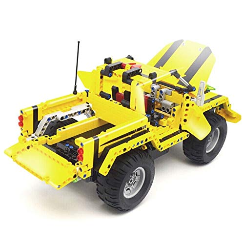 ROIY Carro Del Tanque Bloques De Construcción De Automóviles Construya Su Propio Modelo De Juguete De Ladrillos Educativos For Niños Bloques De Construcción Kittechnology Remoto Del Tanque De Juguetes