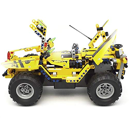 ROIY Carro Del Tanque Bloques De Construcción De Automóviles Construya Su Propio Modelo De Juguete De Ladrillos Educativos For Niños Bloques De Construcción Kittechnology Remoto Del Tanque De Juguetes