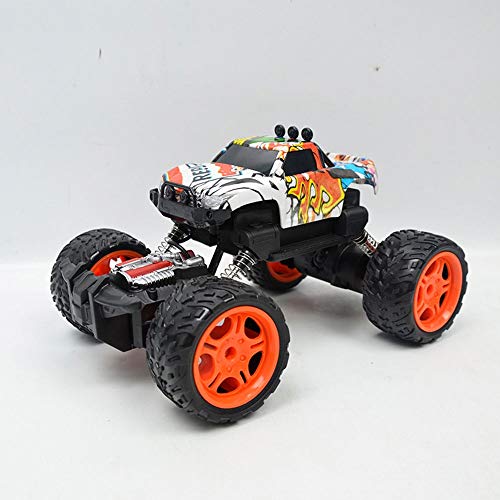 ROIY Coche De RC Niños 4WD Off-Road Monstruo De Camiones De Carga Eléctrica De Control Remoto Graffiti Escalada 2.4Ghz Control Remoto De Coches De Juguete con Errores