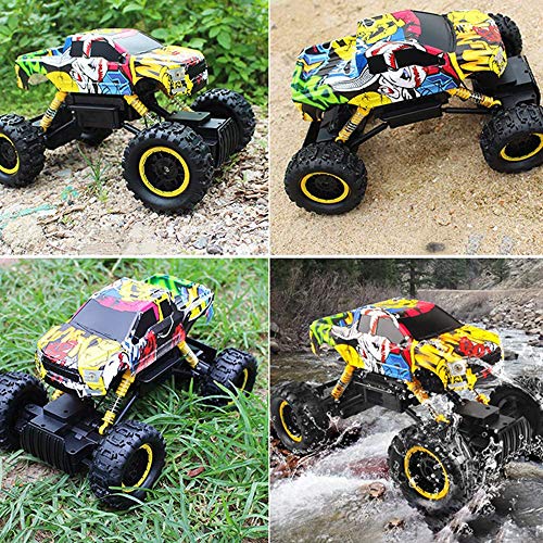 ROIY Coche teledirigido Graffiti Escalada de Coches de Carga de los niños de Coches de Juguete Modelo eléctrico de RC Racing 01:12 Todoterreno Modelo Mejor Regalo for niños y niñas