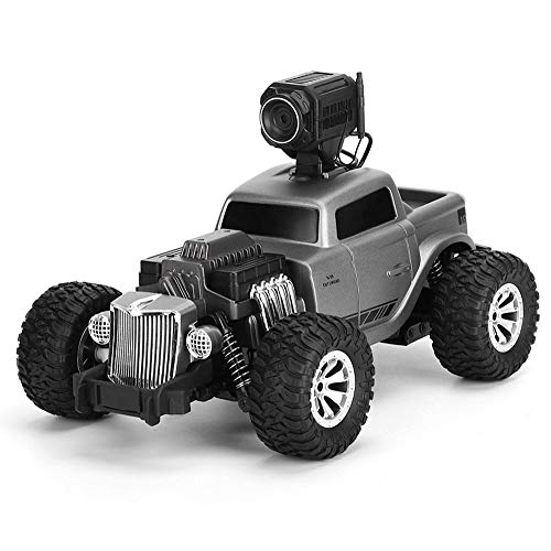 ROIY RC De Control Remoto De Coches De Juguete 01:16 Ratio 4WD Eléctrico Todo Terreno Vehículo FPV Regulador De Radio De 2,4 GHz Cámara Carreras De Alta Velocidad Bigfoot Monster Truck, Escalada De Co