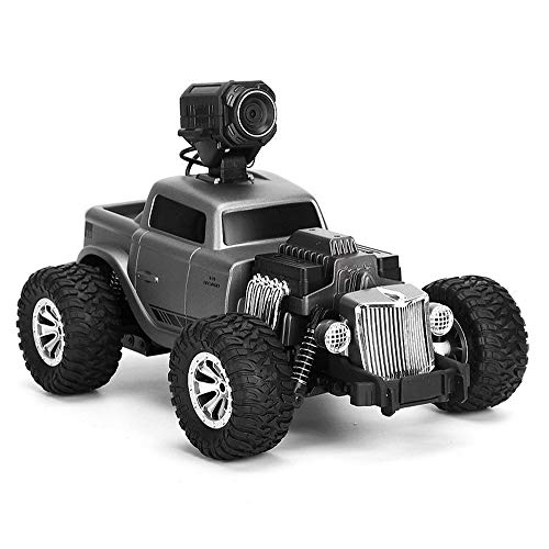 ROIY RC De Control Remoto De Coches De Juguete 01:16 Ratio 4WD Eléctrico Todo Terreno Vehículo FPV Regulador De Radio De 2,4 GHz Cámara Carreras De Alta Velocidad Bigfoot Monster Truck, Escalada De Co