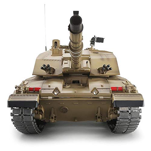 ROIY RC Tank Control Remoto 2.4GHz 1/16 Scale Tankbritish Challenger 2 Principal Battle Tank, Sound Simulado/Puedes Elegir Dos Versiones del Mejor Regalo para Adultos para niños