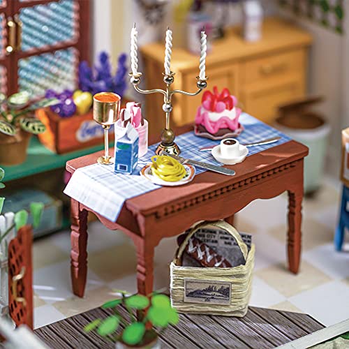 Rolife DIY Casas de Muñecas Miniaturas Madera para Montar Miniature House Maquetas para Construir Adultos Niñas y Niños 14 Años de Edad hasta Vida Maravillosa, Mrs Charlie's Dining Room